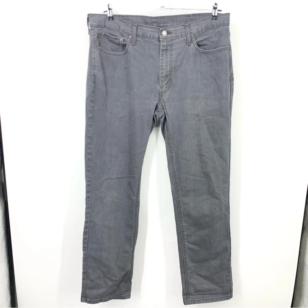 Levis Men Size 38 x 32‎ Jeans Black Gray Pants 541 Athletic Fit Straight Stretch